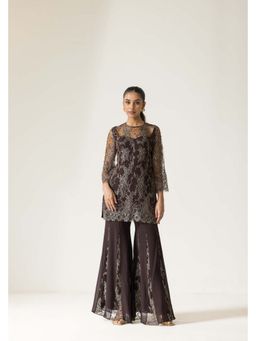 Dareiss - Black Walnut Kurta with Sharara