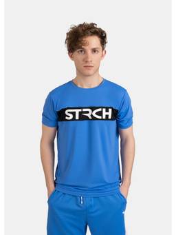 STRCH - Men Blue Premium Nylon T-shirt
