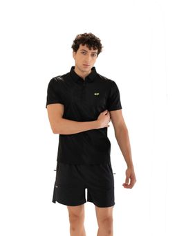 STRCH - Men Black Neo Bond Polo T-shirt