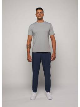 STRCH - Men Grey Comfort Round Neck T-shirt