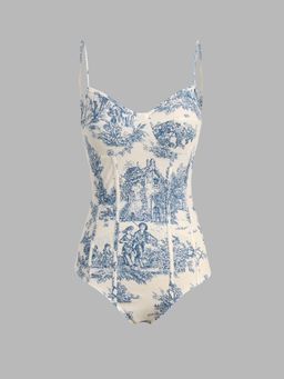 Cider - Toile de Jouy Bodysuit