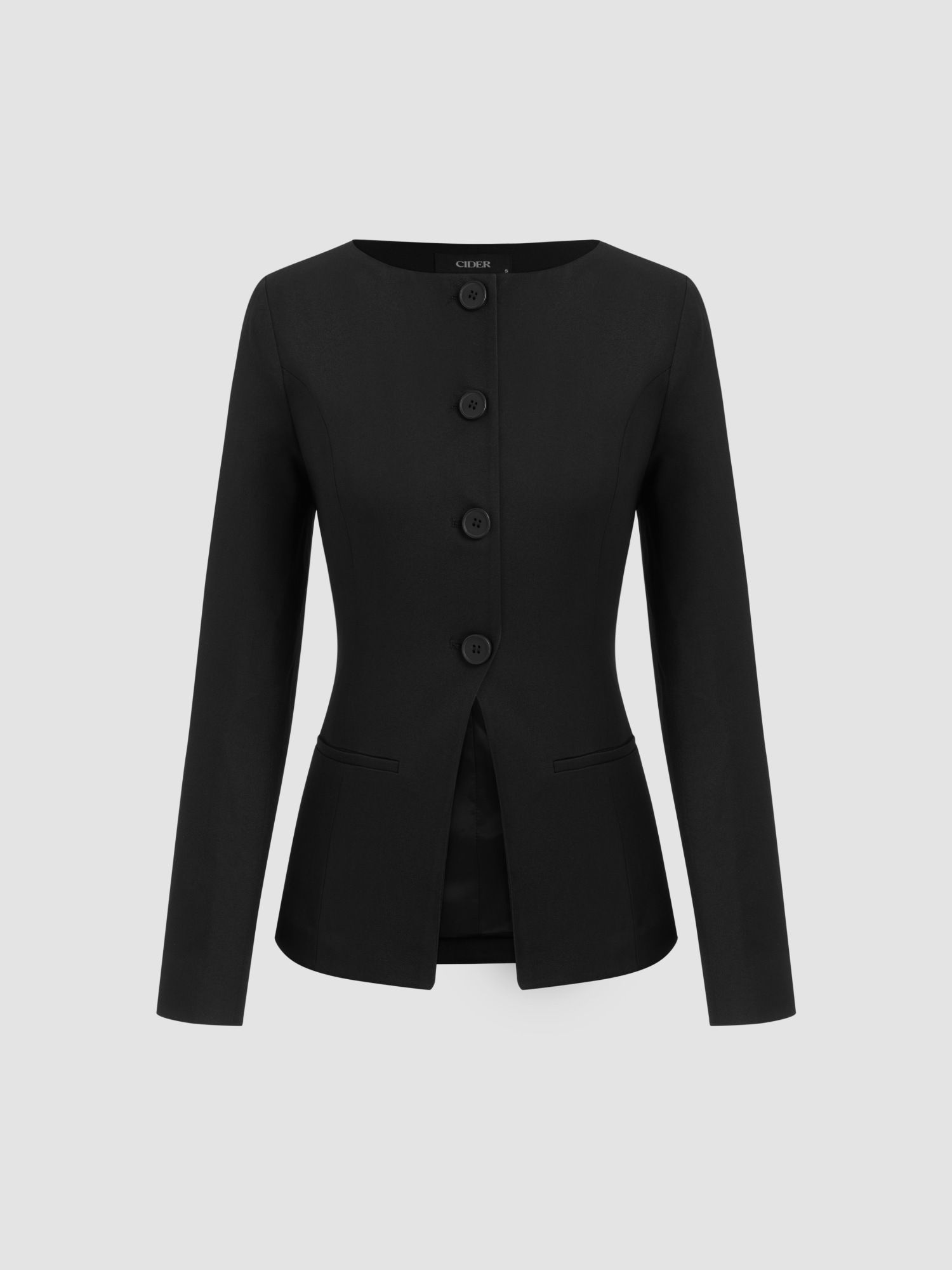 cider Boat Neck Split Blazer-picture-44