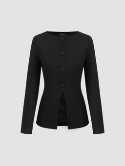Cider - Boat Neck Split Blazer