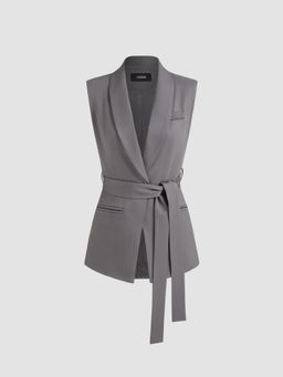 Cider - Blazer Vest With Belt