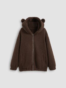 Cider - Teddy Fleece Jacket With Hood