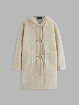Cider - Wool-look Hooded Oversized Duffle Coat
