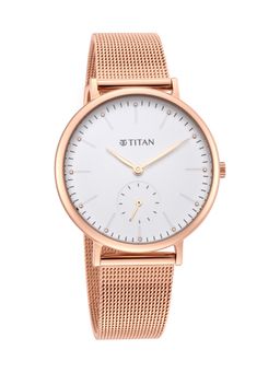 Titan - Ladies Slimline 95142WM01 White Dial Analog Watch for Women