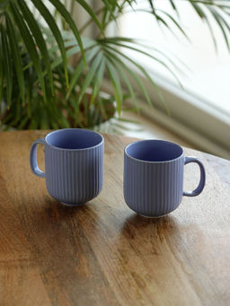 ExclusiveLane - Coral Reef Glazed Studio Pottery Ceramic Tea & Coffee Mugs (Set of 2)