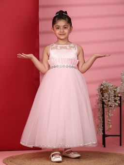 Toy Balloon Kids - Girls Pink Embellished Gown
