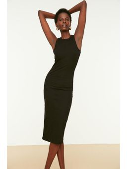 Trendyol - Women's Skinny Black Midi Dresses