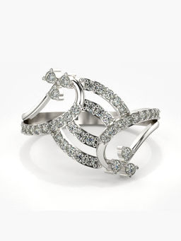 Valanova - Hallmarked 14K White Gold Certified Lab Grown Diamond Ring