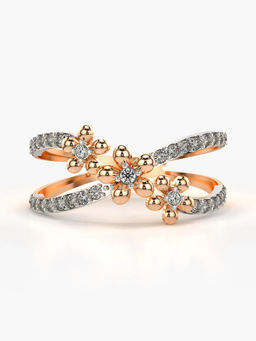 Valanova - Hallmarked 14K Rose Gold Certified Lab Grown Diamond Ring