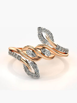 Valanova - Hallmarked 14K Rose Gold Certified Lab Grown Diamond Ring
