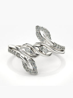 Valanova - Hallmarked 14K White Gold Certified Lab Grown Diamond Ring