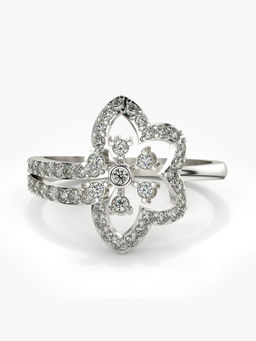 Valanova - Hallmarked 14K White Gold Certified Lab Grown Diamond Ring