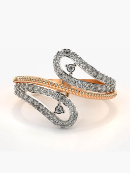 Valanova - Hallmarked 14K Rose Gold Certified Lab Grown Diamond Ring