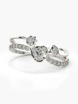 Valanova - Hallmarked 14K White Gold Certified Lab Grown Diamond Ring