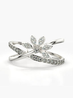 Valanova - Hallmarked 14K White Gold Certified Lab Grown Diamond Ring