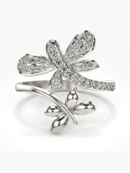 Valanova - Hallmarked 14K White Gold Certified Lab Grown Diamond Ring