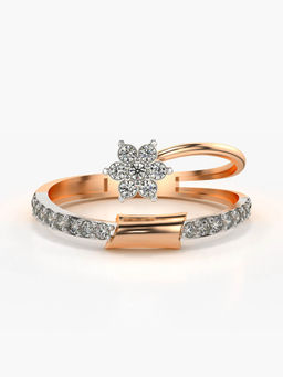 Valanova - Hallmarked 14K Rose Gold Certified Lab Grown Diamond Ring