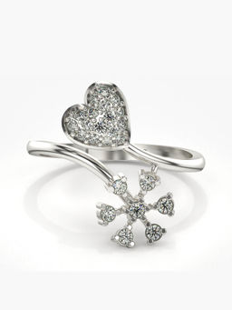 Valanova - Hallmarked 14K White Gold Certified Lab Grown Diamond Ring