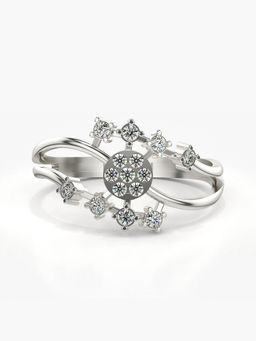 Valanova - Hallmarked 14K White Gold Certified Lab Grown Diamond Ring