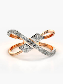 Valanova - Hallmarked 14K Rose Gold Certified Lab Grown Diamond Ring