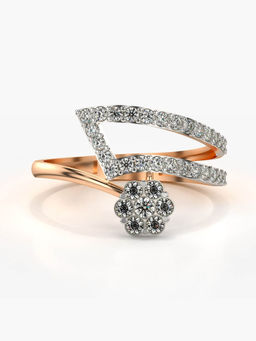 Valanova - Hallmarked 14K Rose Gold Certified Lab Grown Diamond Ring