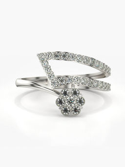 Valanova - Hallmarked 14K White Gold Certified Lab Grown Diamond Ring