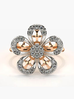 Valanova - Hallmarked 14K Rose Gold Certified Lab Grown Diamond Ring