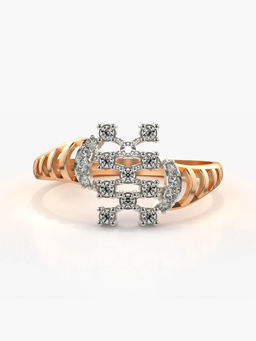 Valanova - Hallmarked 14K Rose Gold Certified Lab Grown Diamond Ring