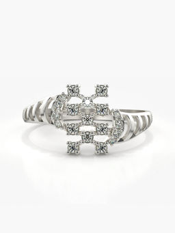 Valanova - Hallmarked 14K White Gold Certified Lab Grown Diamond Ring