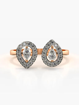 Valanova - Hallmarked 14K Rose Gold Certified Lab Grown Diamond Ring