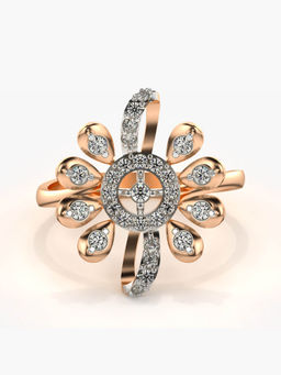 Valanova - Hallmarked 14K Rose Gold Certified Lab Grown Diamond Ring