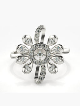 Valanova - Hallmarked 14K White Gold Certified Lab Grown Diamond Ring