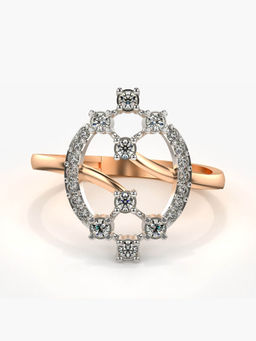 Valanova - Hallmarked 14K Rose Gold Certified Lab Grown Diamond Ring