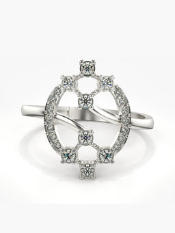 Valanova - Hallmarked 14K White Gold Certified Lab Grown Diamond Ring