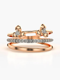 Valanova - Hallmarked 14K Rose Gold Certified Lab Grown Diamond Ring