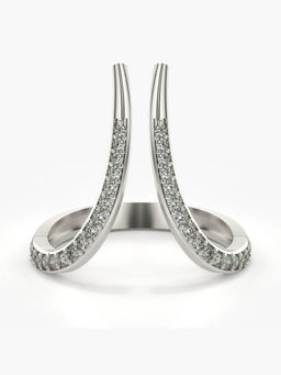 Valanova - Hallmarked 14K White Gold Certified Lab Grown Diamond Ring