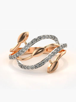 Valanova - Hallmarked 14K Rose Gold Certified Lab Grown Diamond Ring