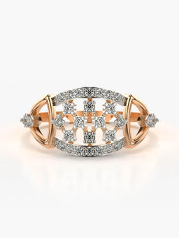 Valanova - Hallmarked 14K Rose Gold Certified Lab Grown Diamond Ring