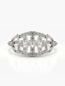 Valanova - Hallmarked 14K White Gold Certified Lab Grown Diamond Ring