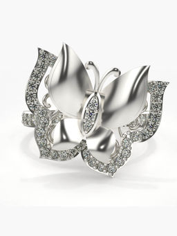 Valanova - Hallmarked 14K White Gold Certified Lab Grown Diamond Ring