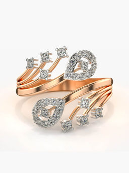 Valanova - Hallmarked 14K Rose Gold Certified Lab Grown Diamond Ring