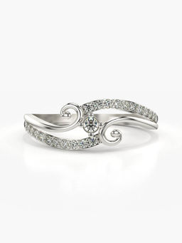 Valanova - Hallmarked 14K White Gold Certified Lab Grown Diamond Ring