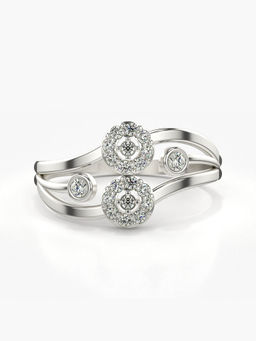 Valanova - Hallmarked 14K White Gold Certified Lab Grown Diamond Ring