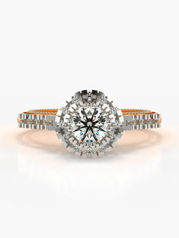 Valanova - Hallmarked 14K Rose Gold Certified Lab Grown Diamond Ring