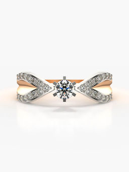 Valanova - Hallmarked 18K Rose Gold Certified Lab Grown Diamond Ring