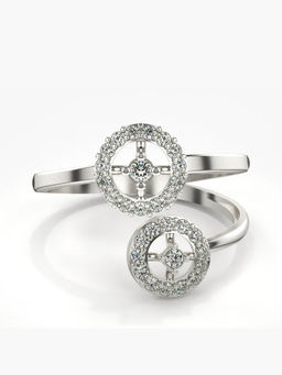 Valanova - Hallmarked 14K White Gold Certified Lab Grown Diamond Ring