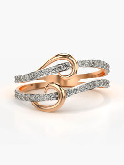 Valanova - Hallmarked 14K Rose Gold Certified Lab Grown Diamond Ring